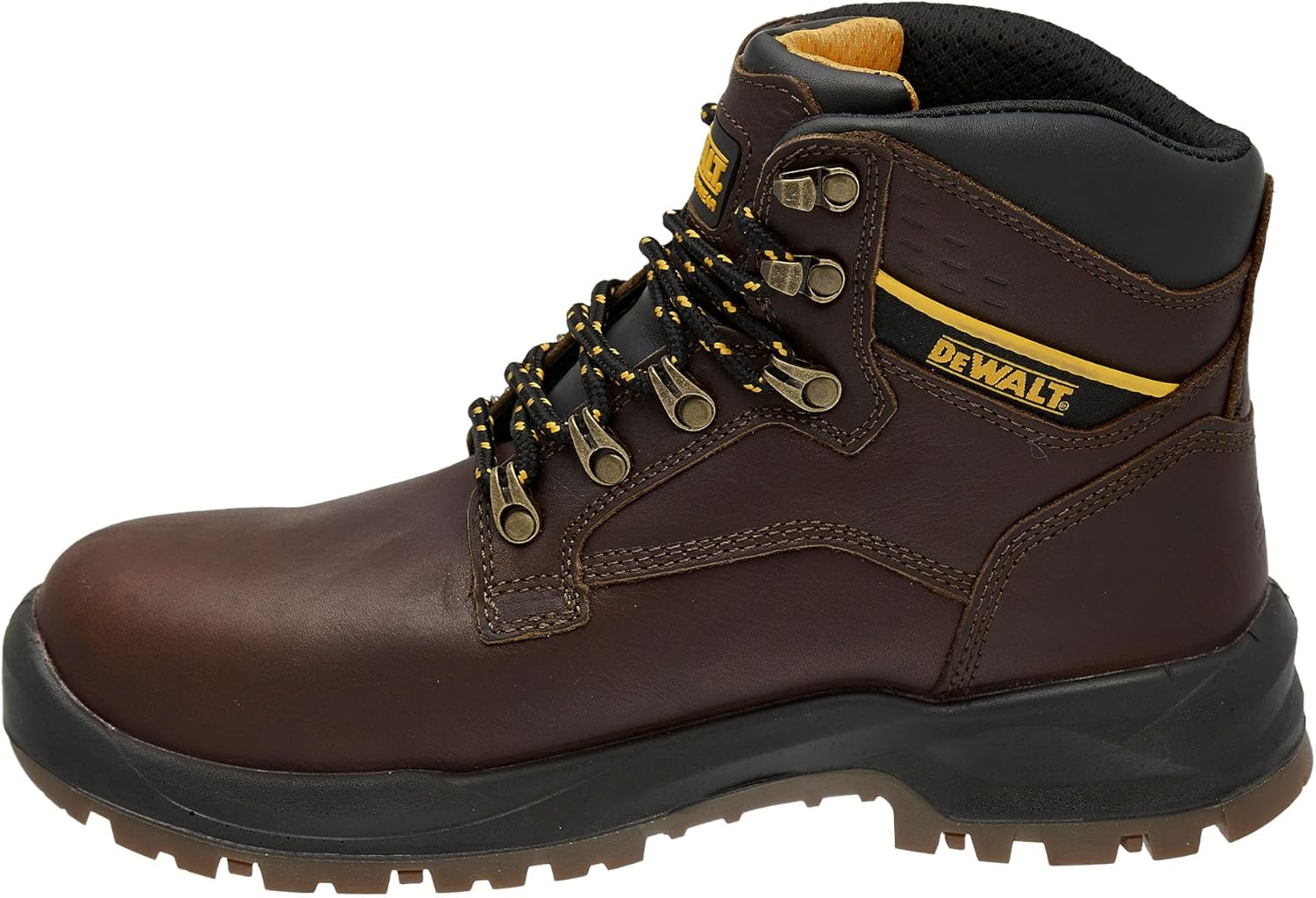 DEWALT Norwood Men's Waterproof Steel Toe Work Boot – EH Rated, Slip-Resistant Rubber Outsole, PU Midsole, Leather Upper, Industrial Footwear - Image 4