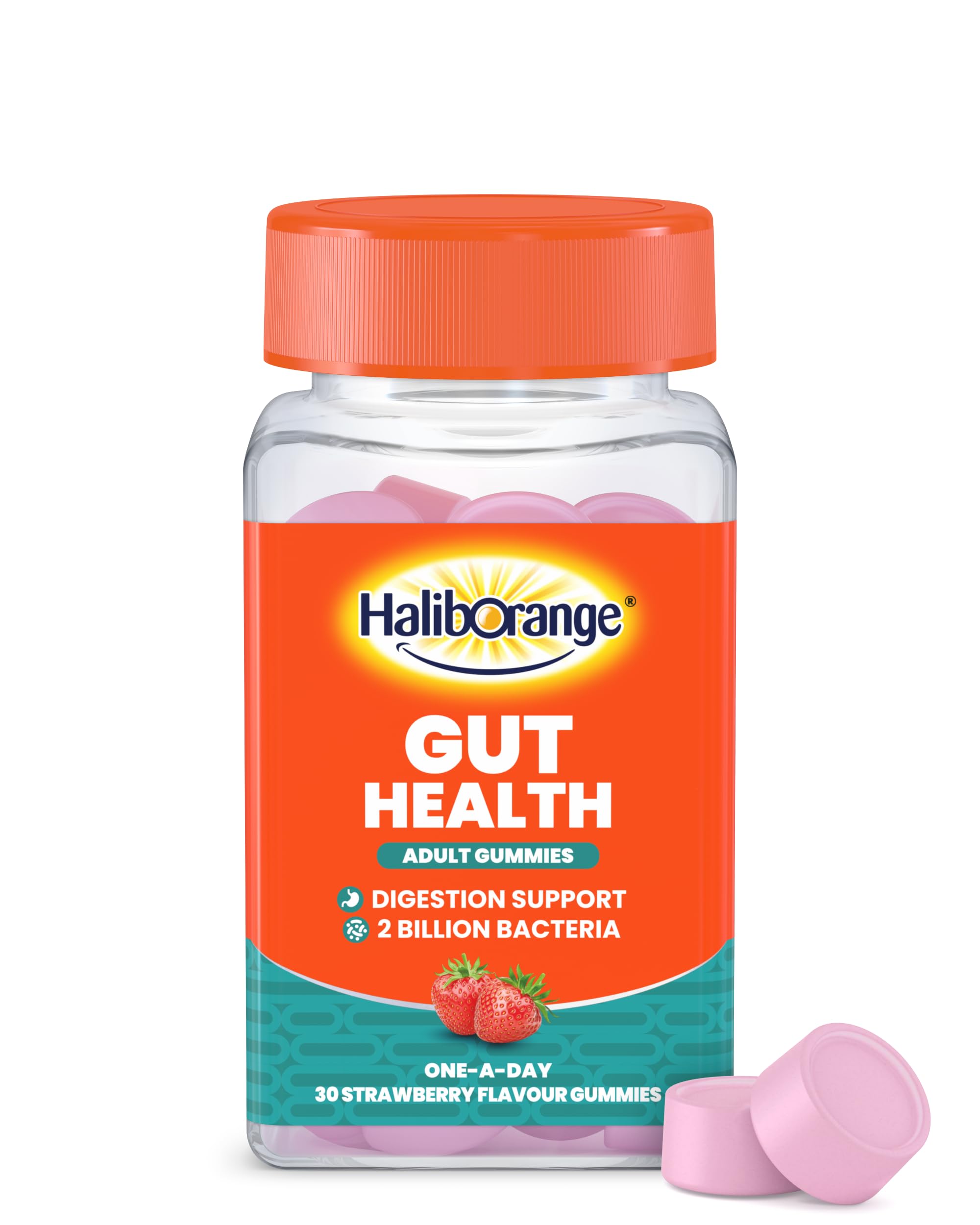 Haliborange Adult Gut Health - 30 Strawberry Gummies