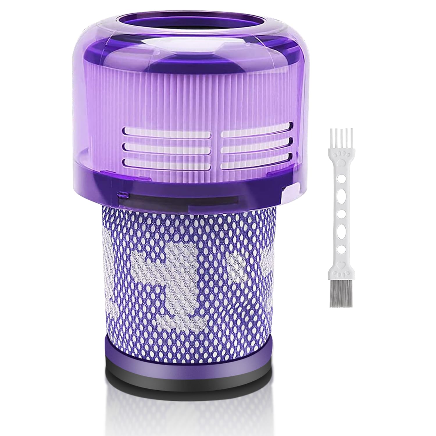 Solvhome Filter für Dyson V12 Staubsauger, Kompatibel mit Dyson V12 Detect Slim Absolute Extra Total Clean Motorhead Complete Akku-Staubsauger, Ersetzen Sie #971517-01