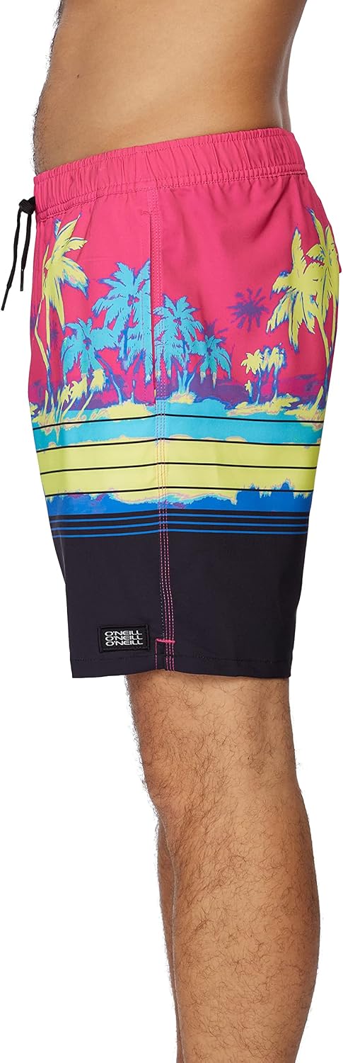 Mens Mashup Volley Swim, Fuchsia, XL