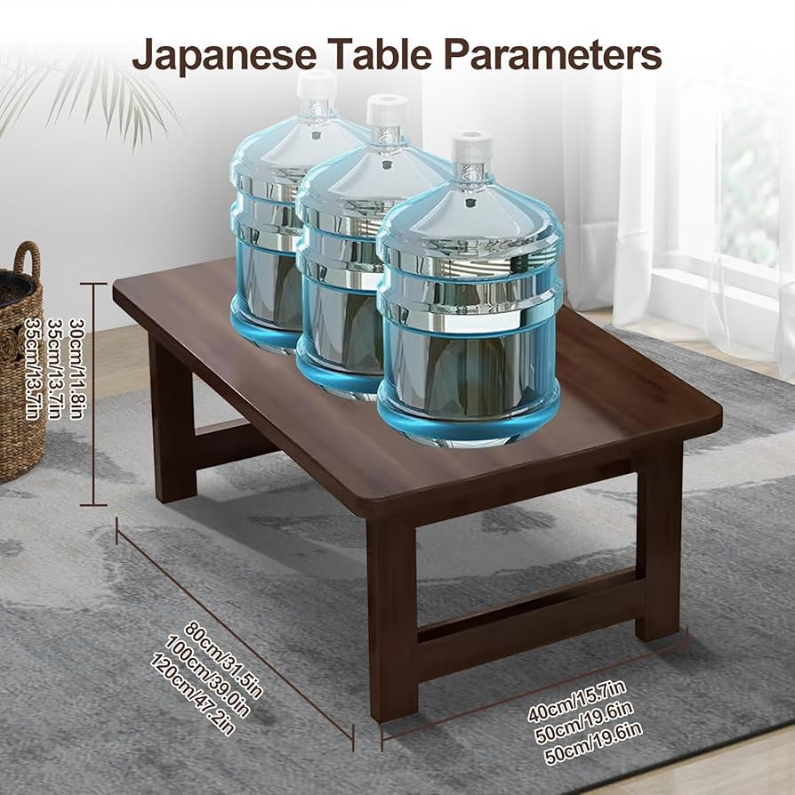 Amazon.com: Japanese Floor Sitting Table, Folding Wood Tea
