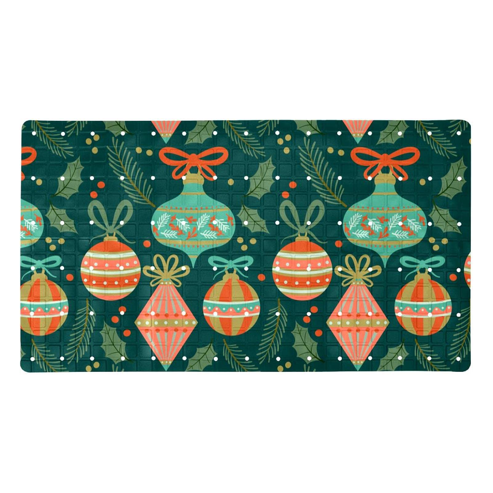 Tapis de baignoire sûr pour enfants et personnes âgées Green Ornaments antidérapant