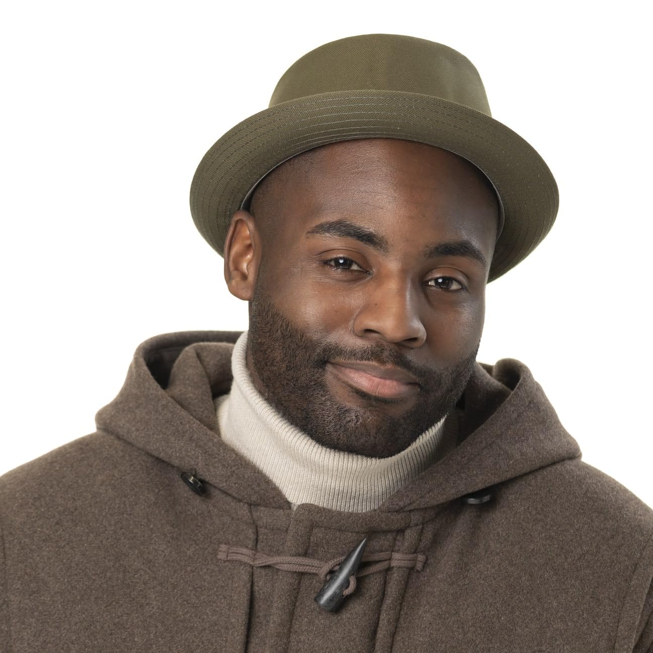 Lierys Chapeau en Coton Uni Pork Pie Femme/Homme - Made in Italy Porkpie D'Ete avec Doublure Hiver Automne Printemps Ete Printemps-ete