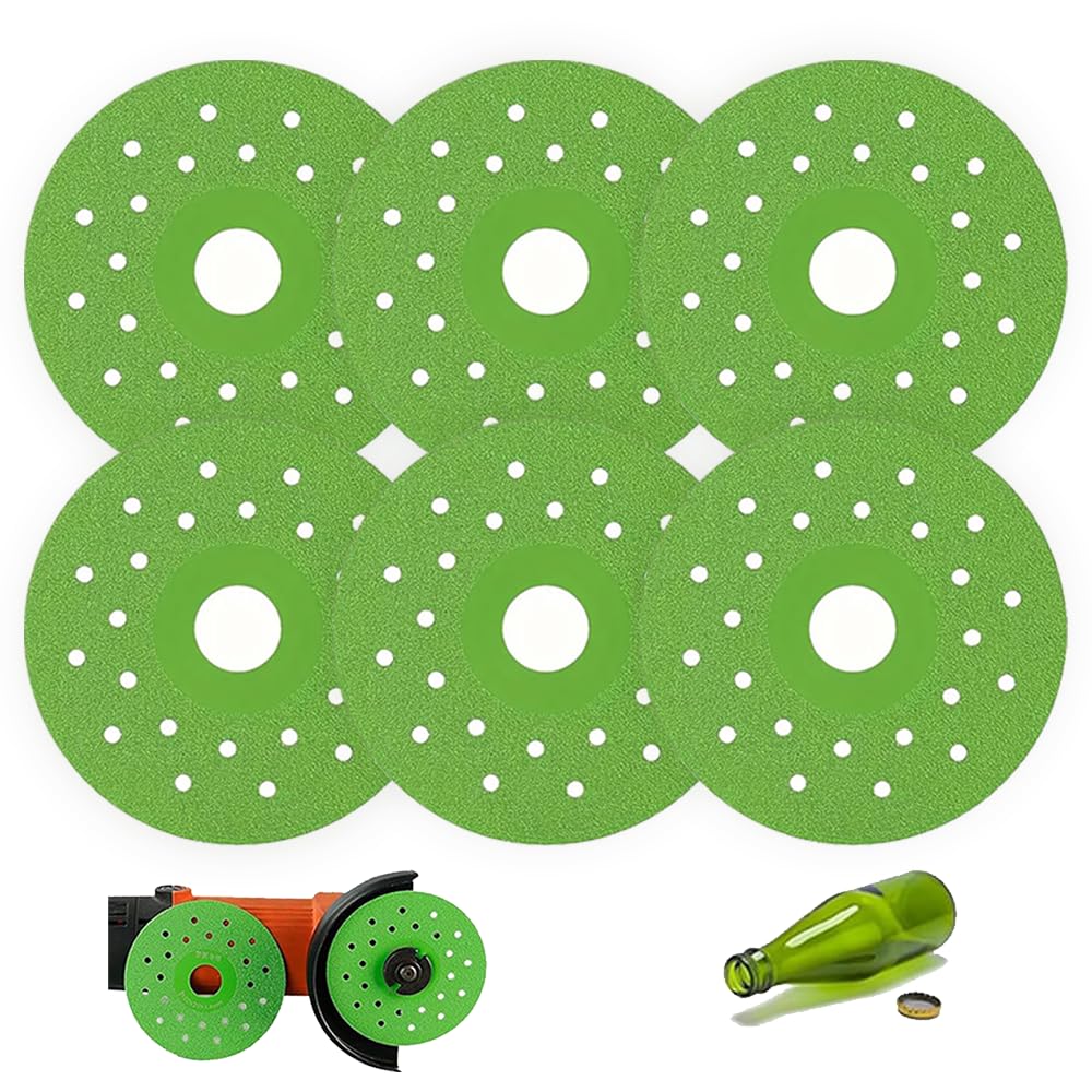 Diamond Rock Slab Cutting Disc Indestructible disc for Cutting and Grinding Tile and Marble, Rock Slab Flat Grinding Cutting Piece, 4 Inch Glass