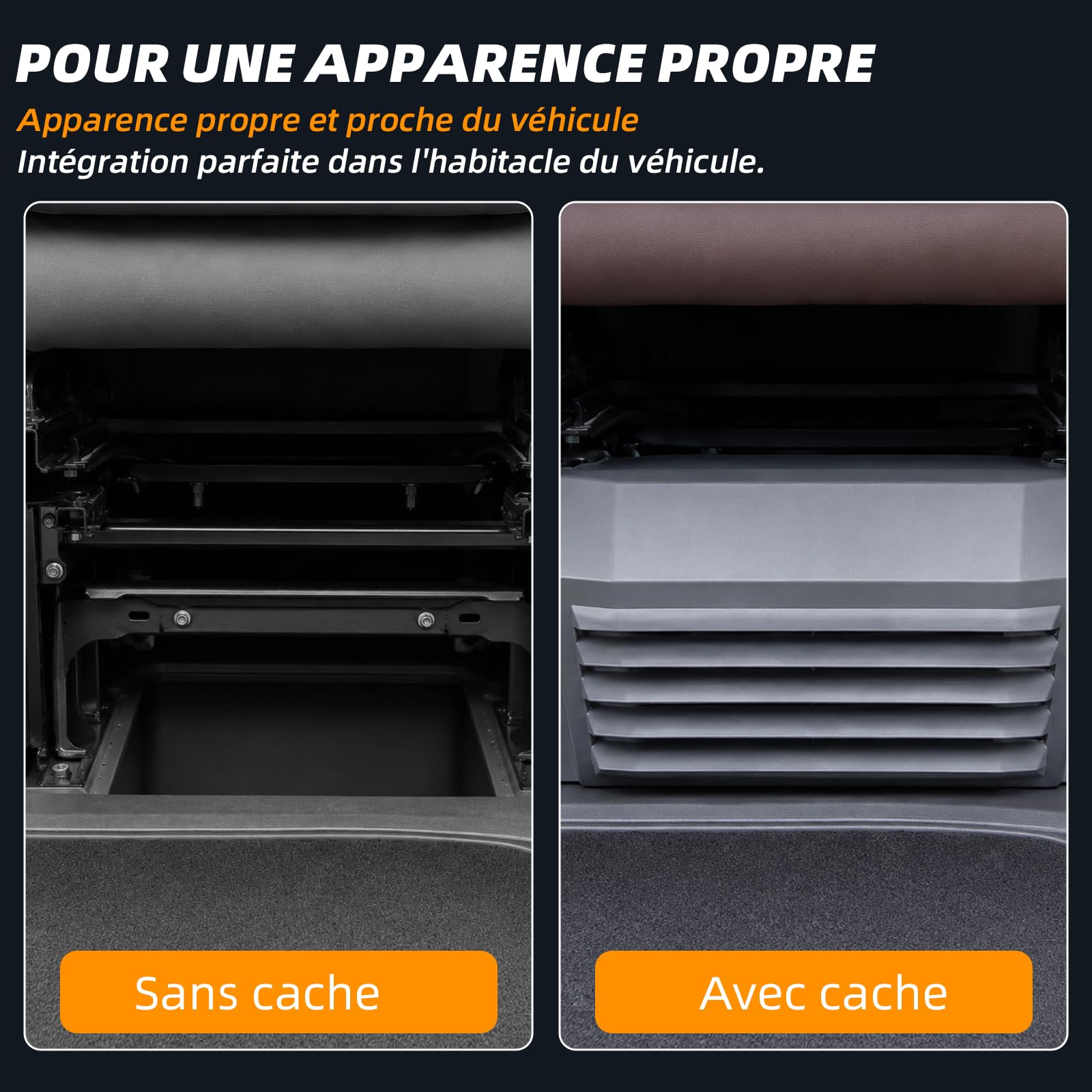 Couvre siege arrière gauche/droite pour Fiat Ducato 250, Peugeot Boxer, Citroën Jumper - OEM 60911739 (remplace 1617533080), plastique robuste (siège arrière)