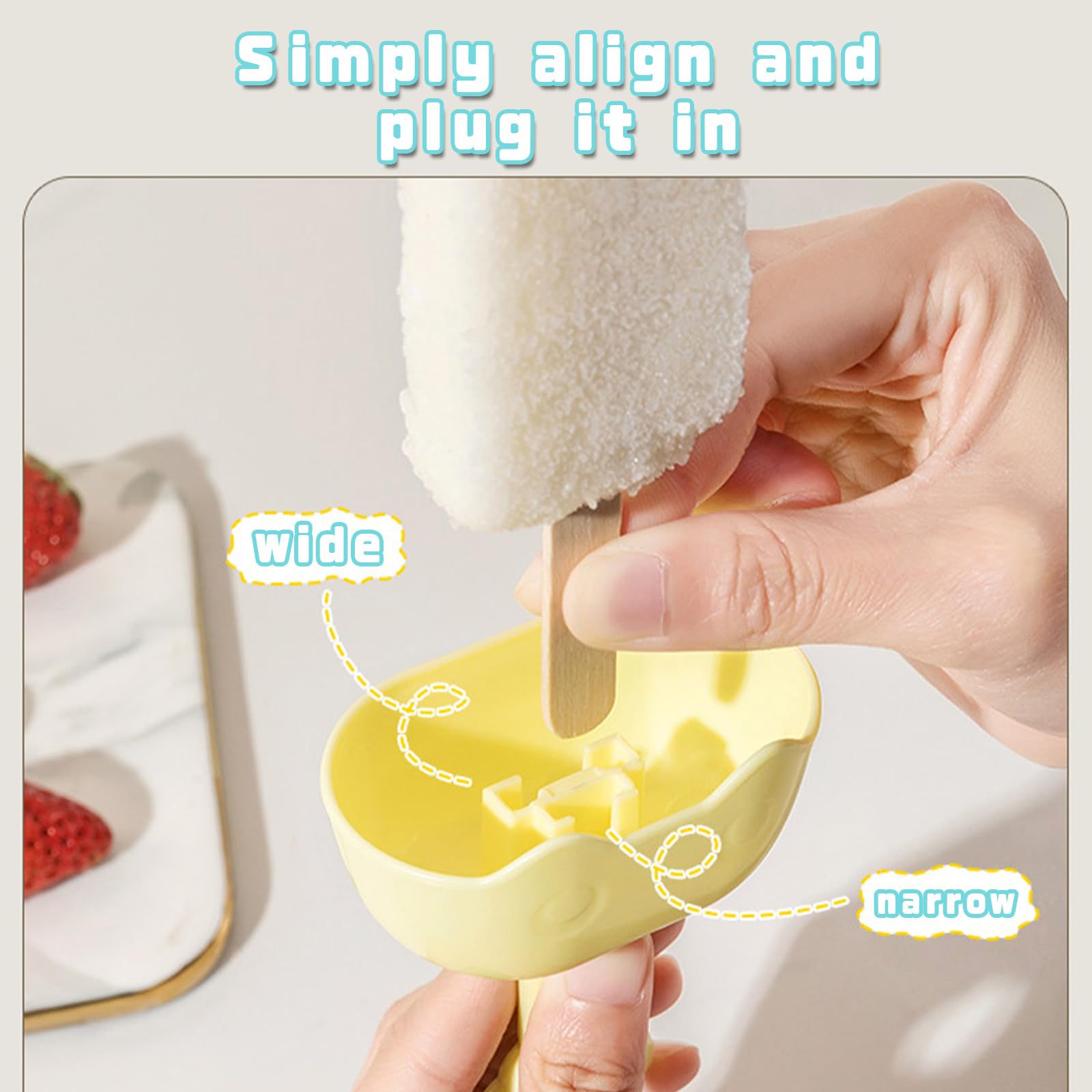 Soporte para palitos de hielo sin goteo para niños, 4 unidades, soporte para hielo para niños, reutilizables, para niños pequeños