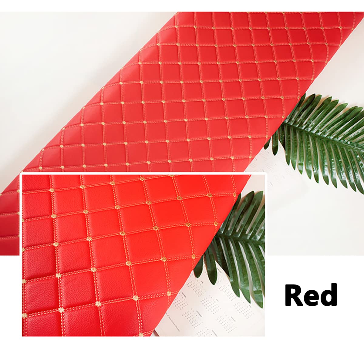 Tessuto Ecopelle Trapuntata PVC - Bianco, 1.6m X Larghezza, 3mm Spessore Per Fai-da-te, Auto E Arredamento