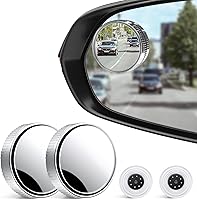 Vista 10 de LivTee Espejo de Punto Ciego, Espejos Retrovisores Convexos de Cristal HD sin Marco, Accesorios Exteriores con Ángulo Amplio Ajustable Adhesivo