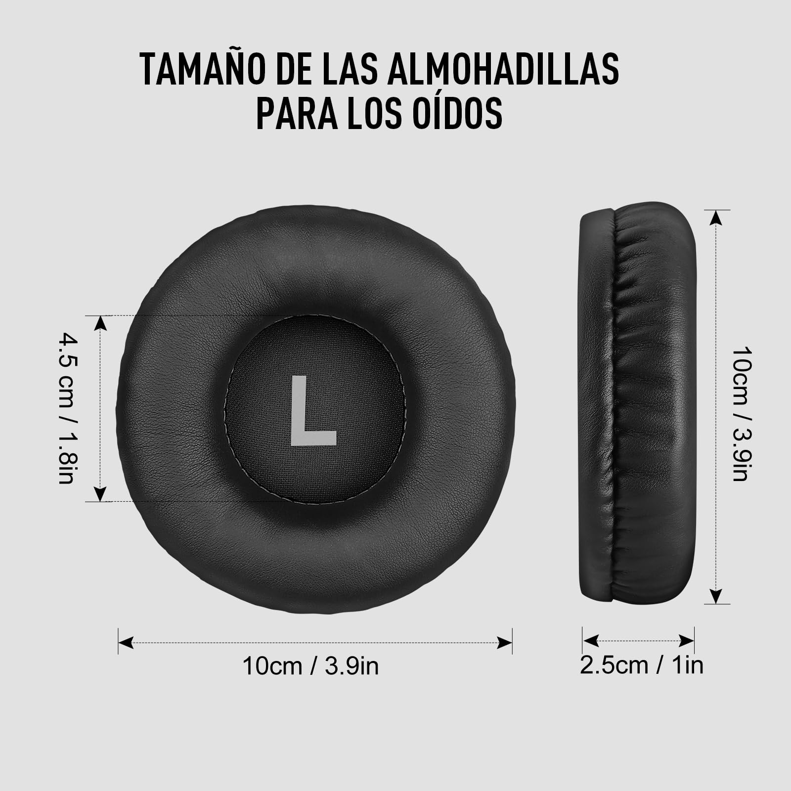EKSA P100 Auriculares DJ con Cable, para PC AMP Grabación de Podcast Teléfono Piano Guitarra,Estéreo de Mezcla y Monitor de Estudio, 50mm Controladores, 3.5 y 6.35mm Conector de Audio Negro