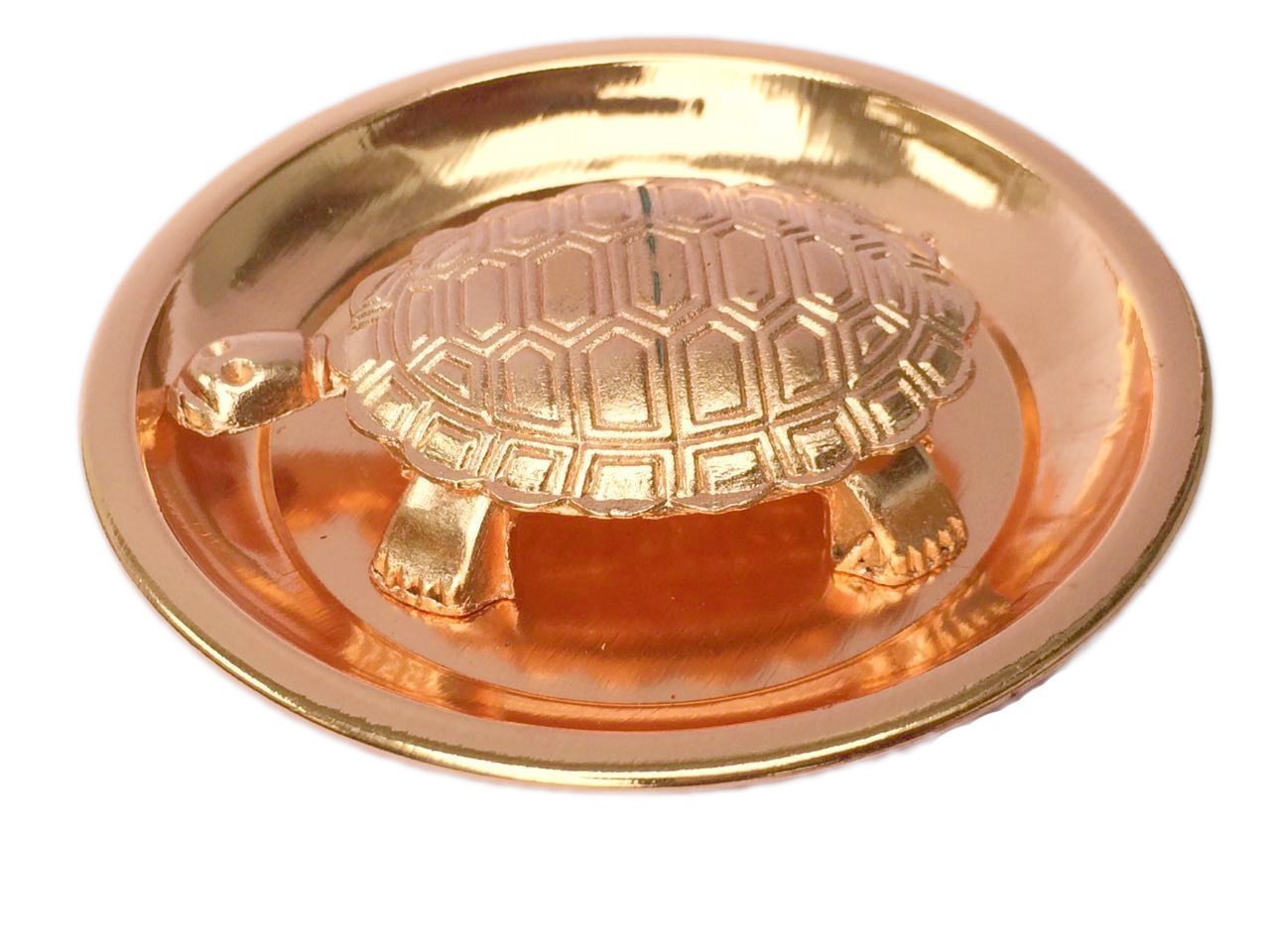 Bignay Copper Turtle Plate Yantra Vastu (Copper)