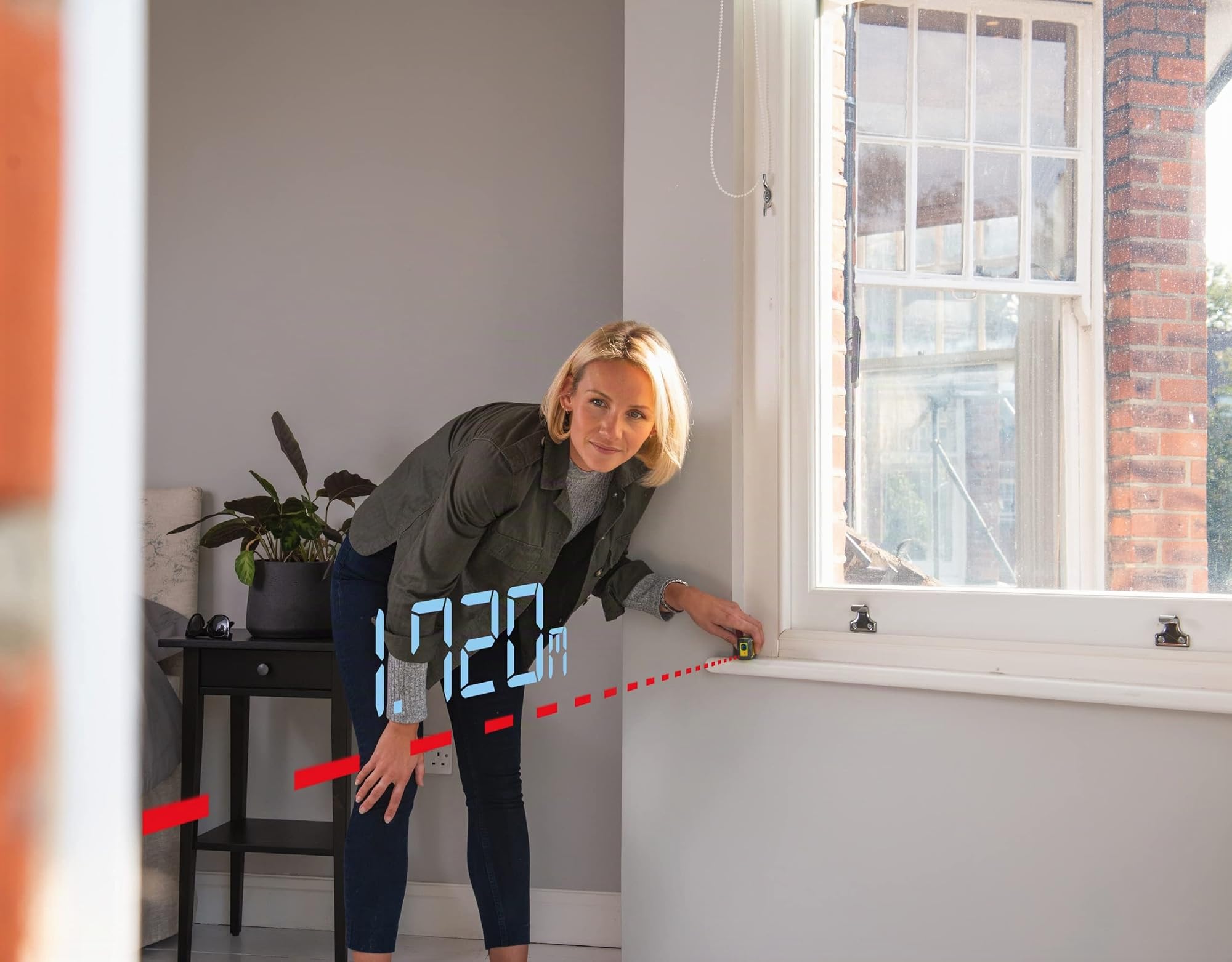 RYOBI - Télémètre Laser RBCLDM20 – Portée 20m, Affichage LCD Rétroéclairé, Mesure Simple et Précise, Compact et Léger, Parfait Rénovation