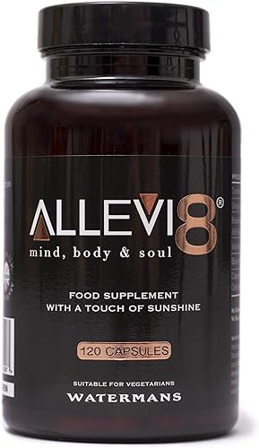 Allevi8 - Medicina ayurvédica, incienso, cúrcuma, jengibre, pimienta negra, vitamina D3. Suministro de 2 meses en una tina. Estas potentes hierbas
