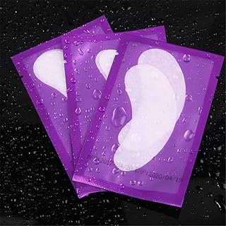 100 Pairs Set，Eye Gel Patches,Under Eye Pads Lint Free Lash Extension Eye Gel Patches for Eyelash Extension Eye Mask Beauty Tool (purple)