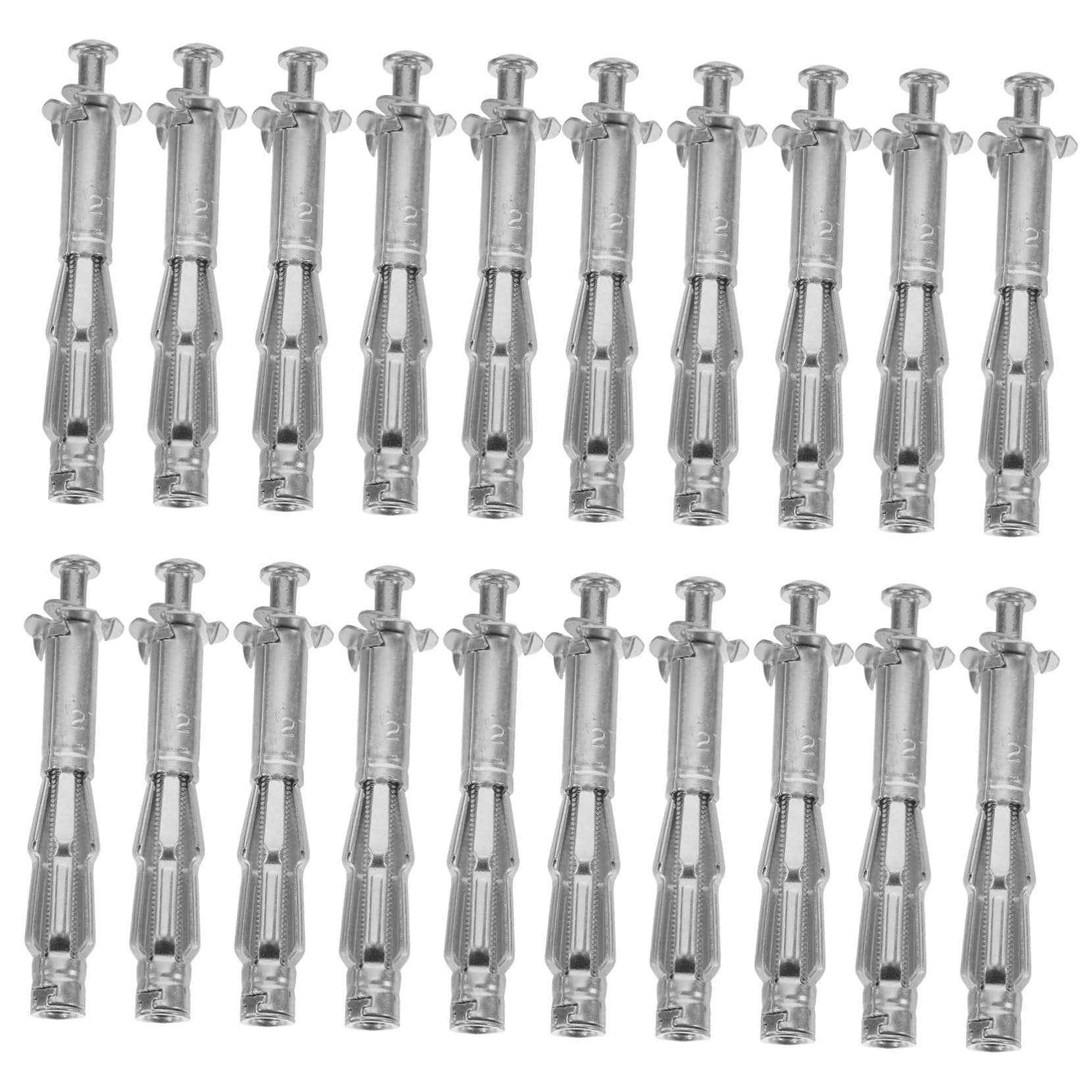 SOLUSTRE Hollow Door Anchor Expansion Nut Jack Nut Screw 20 Sets Drywall Screws for Sheetrock Anchors