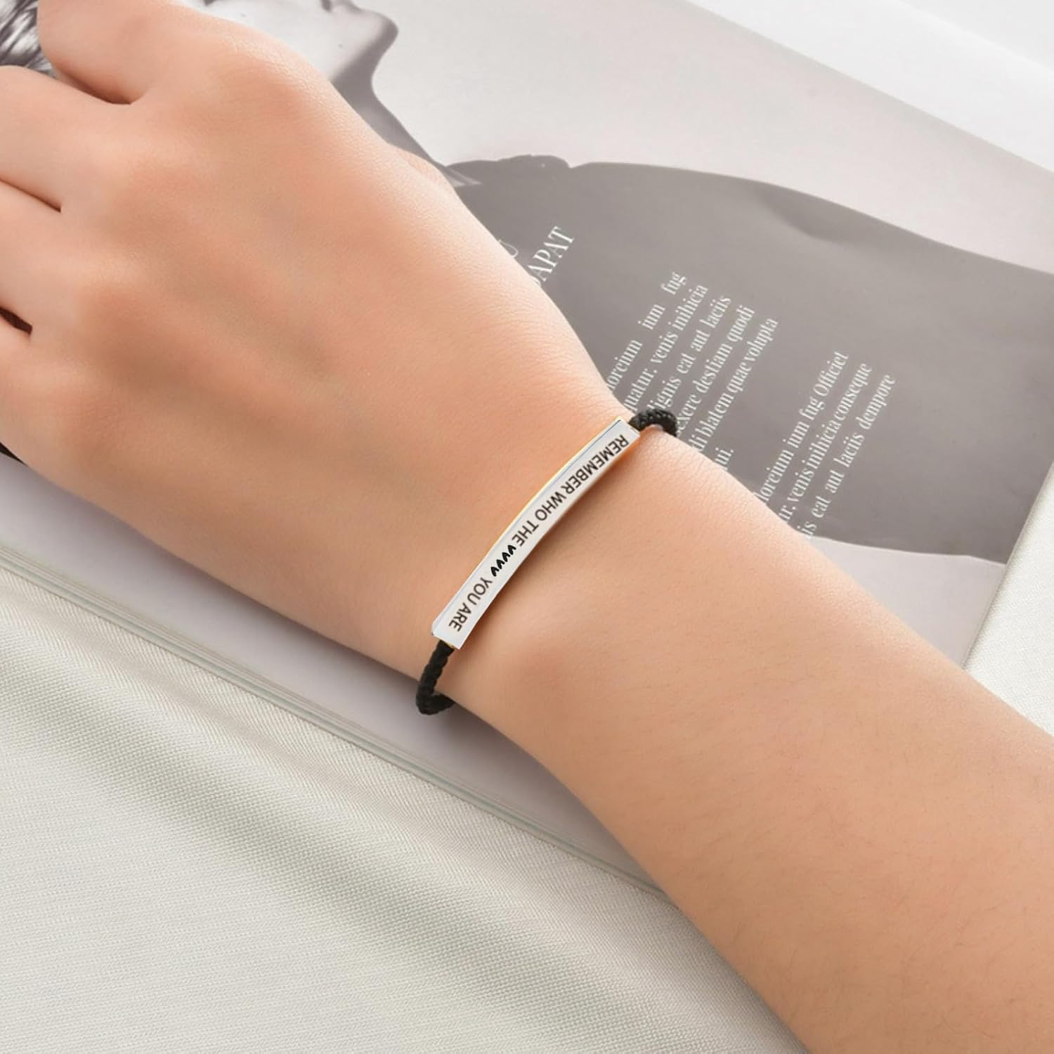 Frodete Remember Who The F You are Bracelet Inspirational Bracelets for Women Inspire Bracelet Jewelry Gifts - Image 4