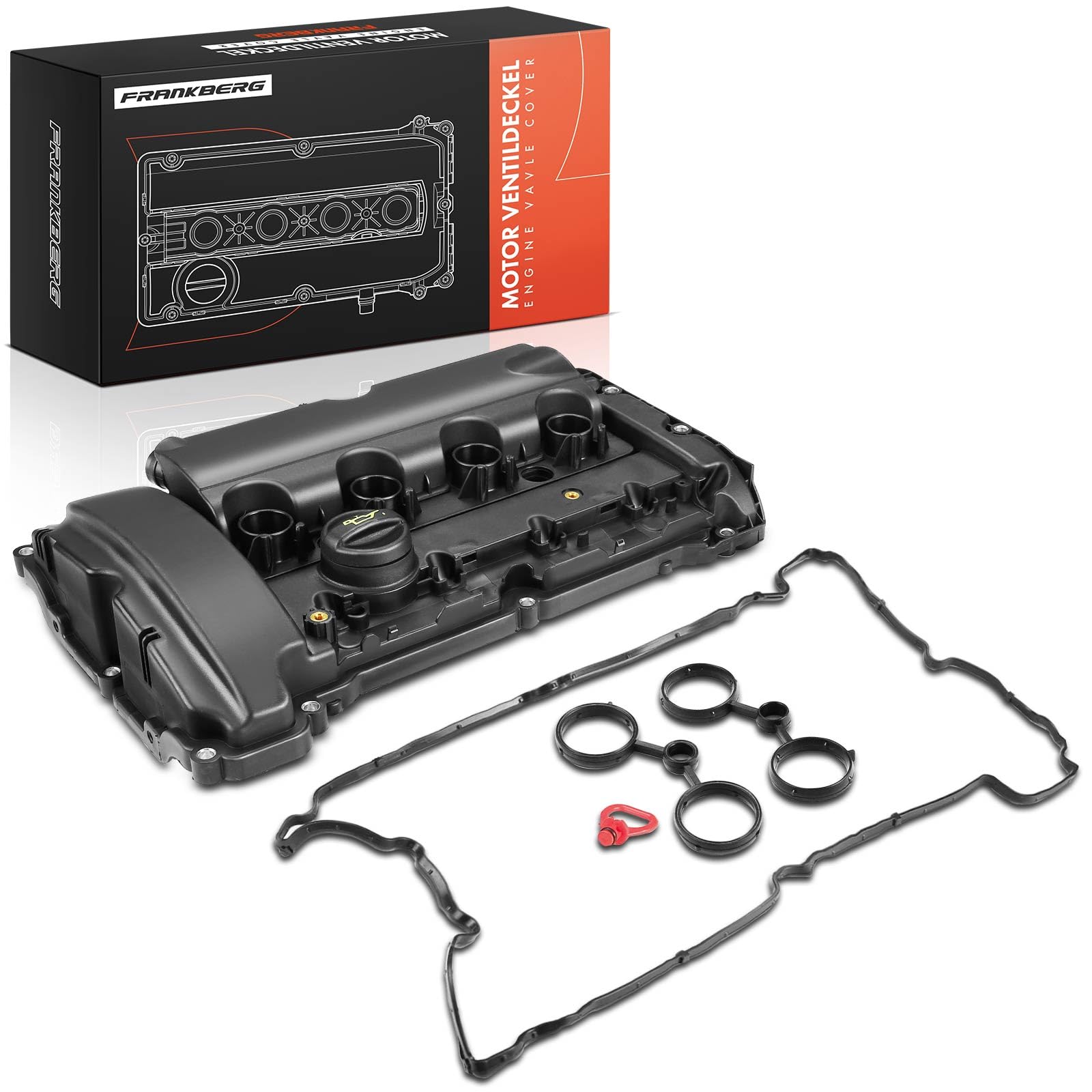 APM Autoteile Frankberg Tapa de válvulas para culata Compatible con M-i-n-i R56 R57 R55 R58 R59 Coo-per S L4 1.6L 2006-2015 11127646555