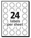 Avery Print/Write Self-Adhesive Removable Labels, 0.75 Inch Diameter, Red, 18 Packs (5466) – view 2