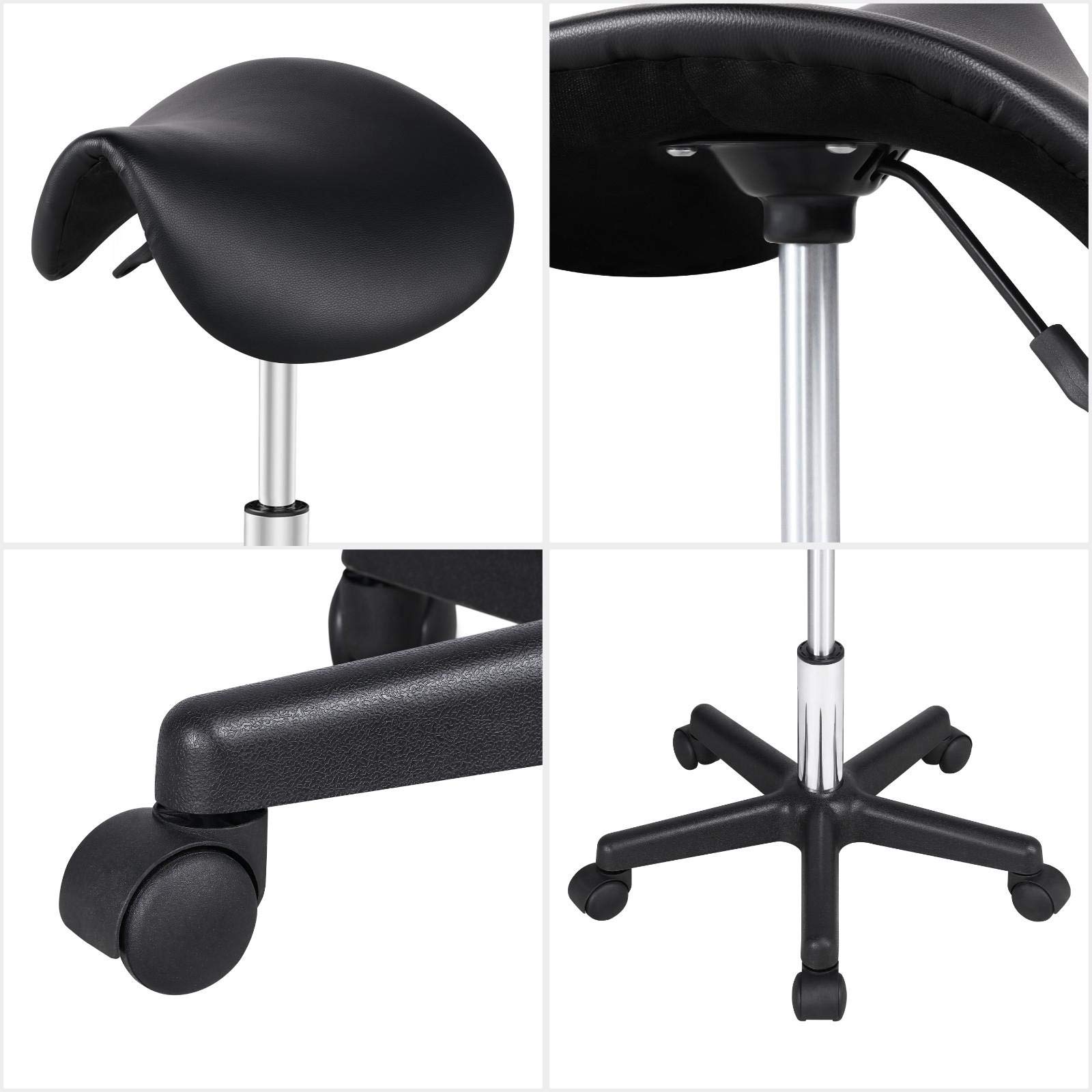 Kapperskruk Beige Hoog - Wielen waar geen haren tussen kan komen - Zithoogte 70/84cm