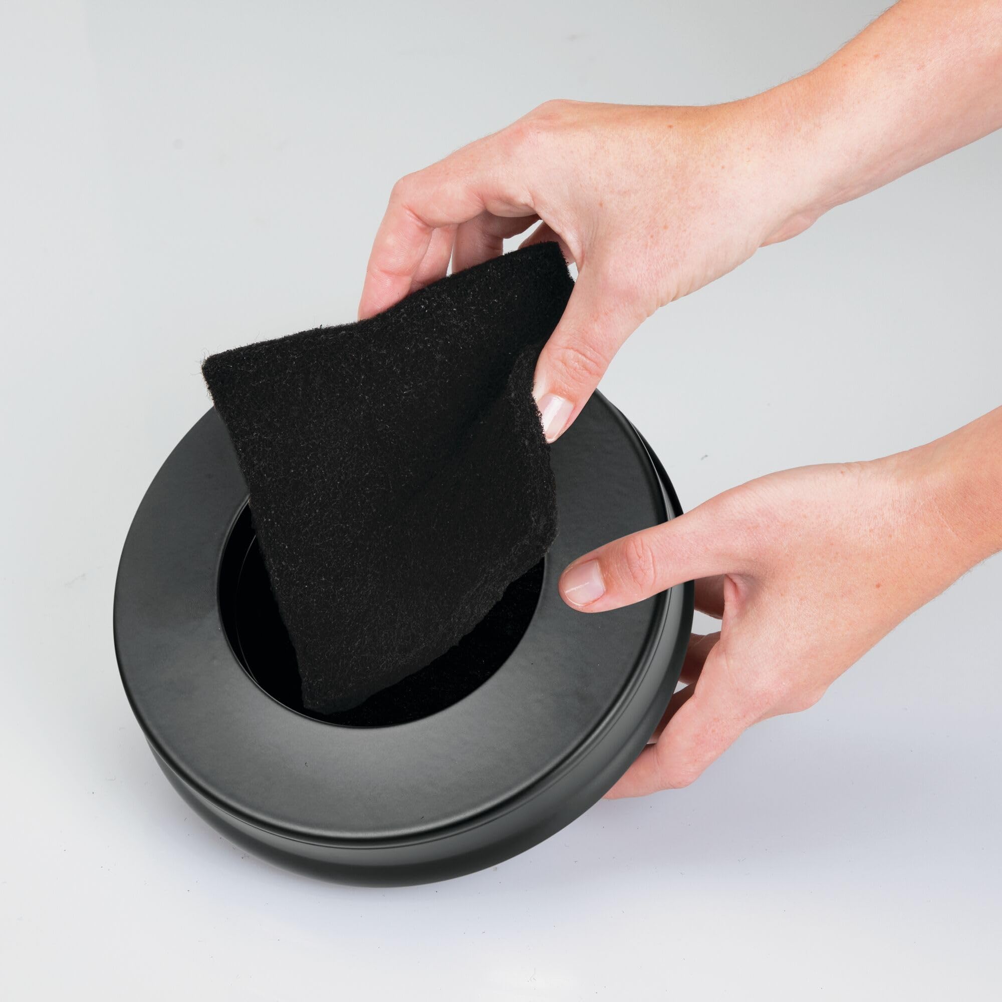 iDesign Bac à Compost avec Double système de Filtration Noir Mat 5 l