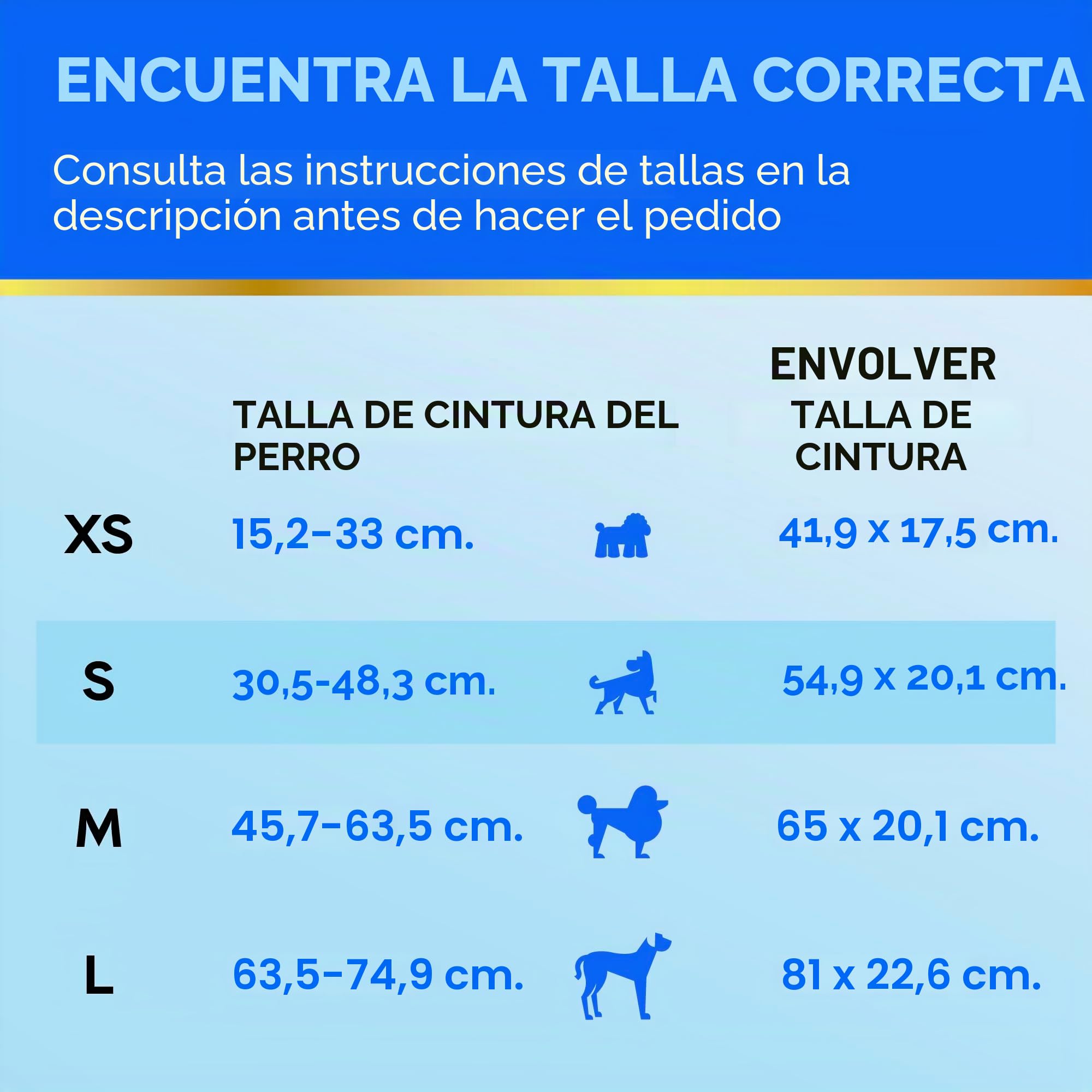 All-Absorb Envoltura para perro macho A26, 50 unidades, pequeña