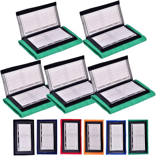 Miniatura 9 de Paquete de 5 pulseras para entrenador de muñeca (jóvenes o adultos) con ventanas triples, ideal para aparejos, toque, bandera de fútbol