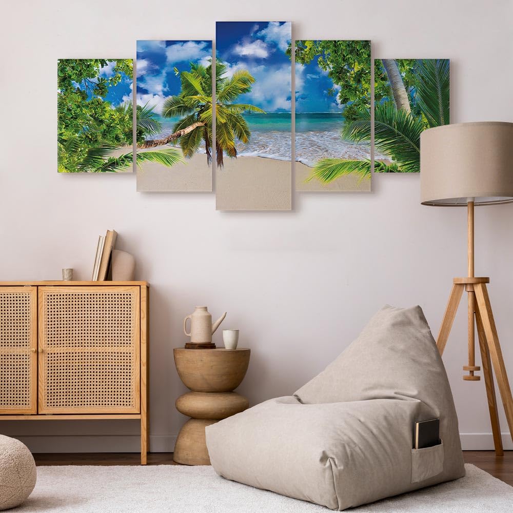 B&D XXL Akustikbild-Set 225x112 Cm – 5-teilige Schallschutz-Leinwand, Dekorativ & Funktional