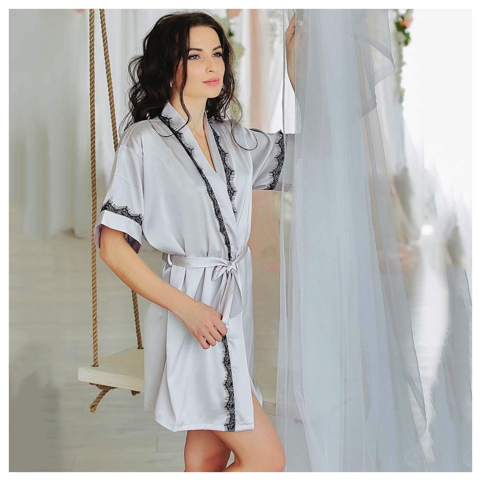 Chemise de nuit ample cardigan pour femme évitant la chaleur nocturne