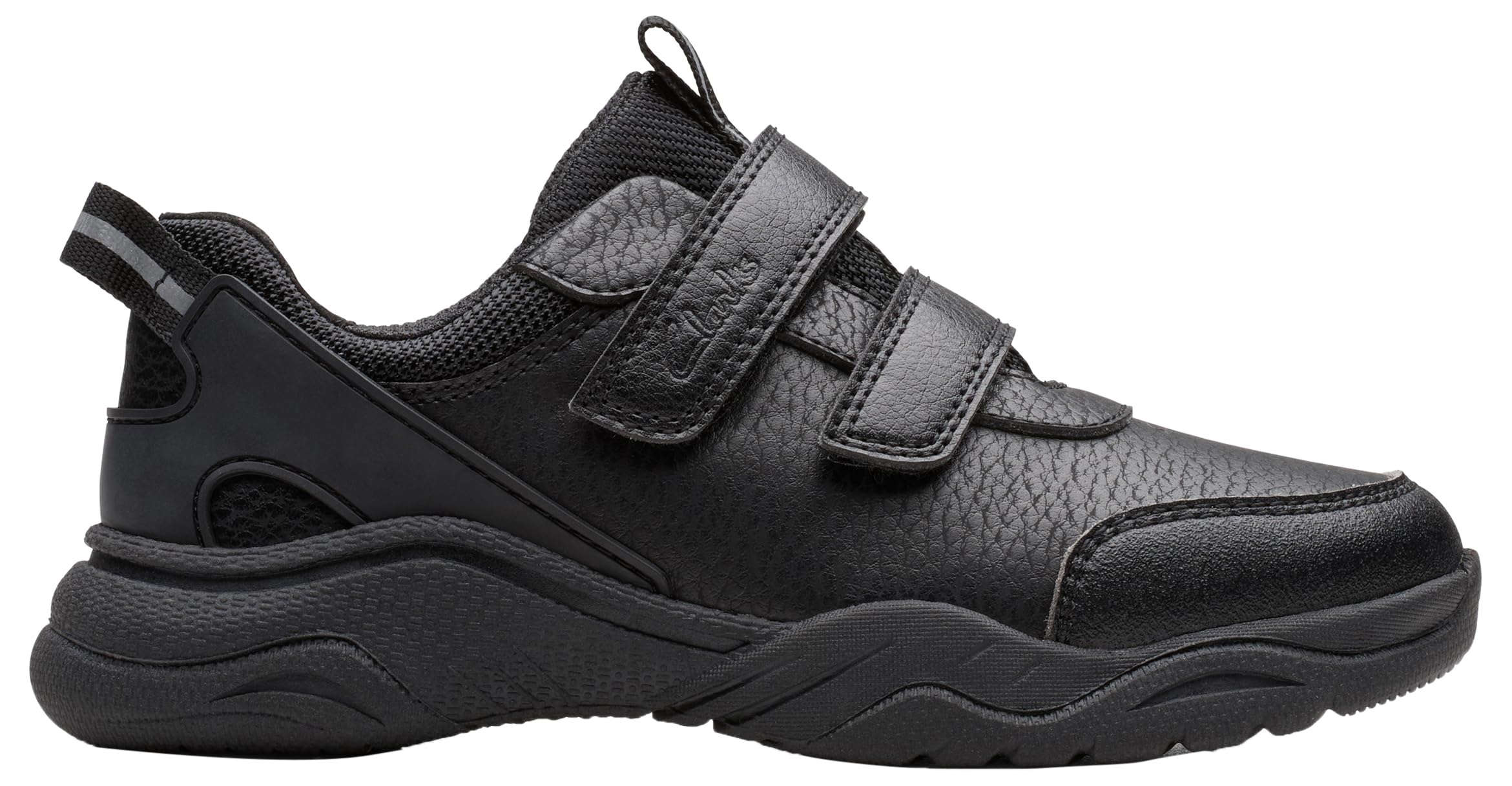 Clarks FeatherShine K Childrens Black, 1.5