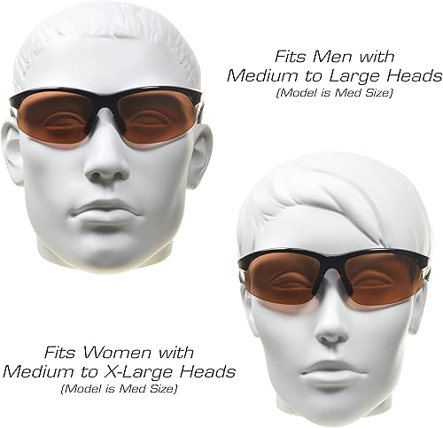 Miniatura 3 de proSPORT BIFOCAL - Lentes de sol tintados para hombre y mujer, alta definición, amarillo ámbar ahumado, +1.50 +1.75 +2.00 +2.25 +2.50