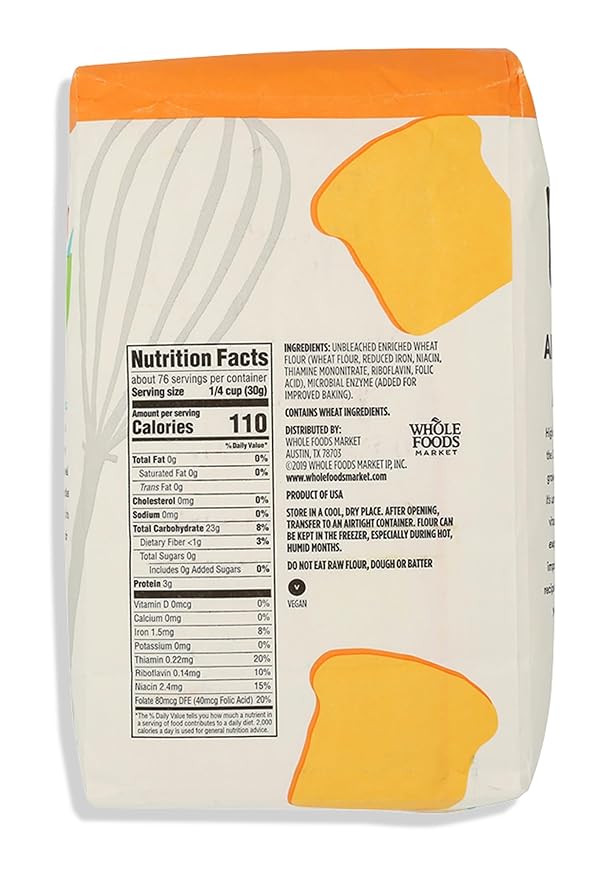 Harina Multiusos 365 by Whole Foods Market, 80 oz miniatura 3