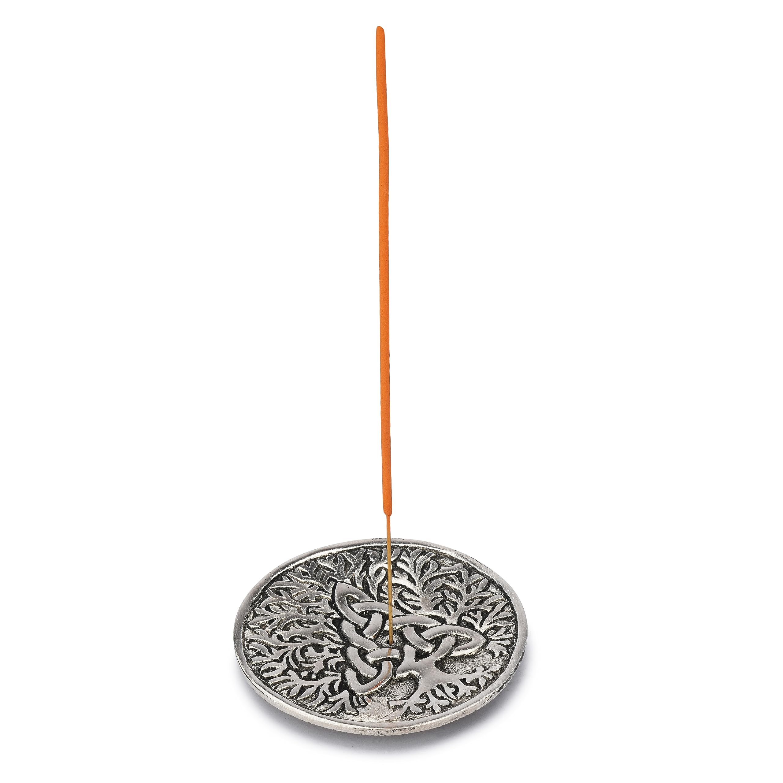 Ajuny Aluminium Incense Stick Holder Burner Ash Catcher Triquetra Tree