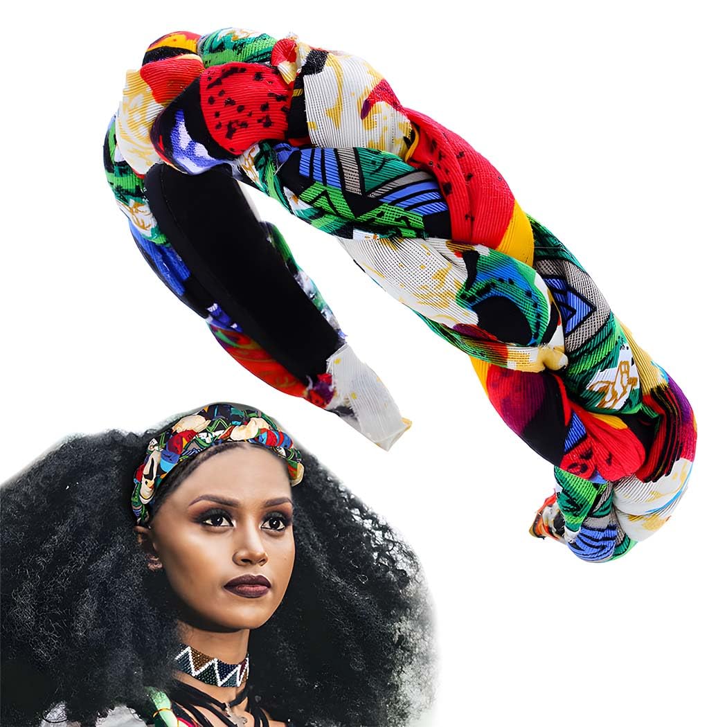 Twisted Wide Headbands Handmade NEW Twist Headband | Cool Breathable Super Soft Muslin 100  main image 3