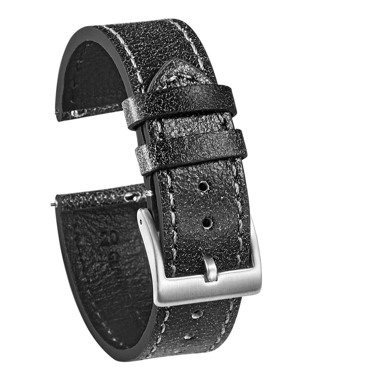SiChouwz skórzane paski do zegarków z szybkim zapięciem, włoskie mastrotto, brązowe skórzane paski do zegarków, 18 mm, 20 mm, 22 mm