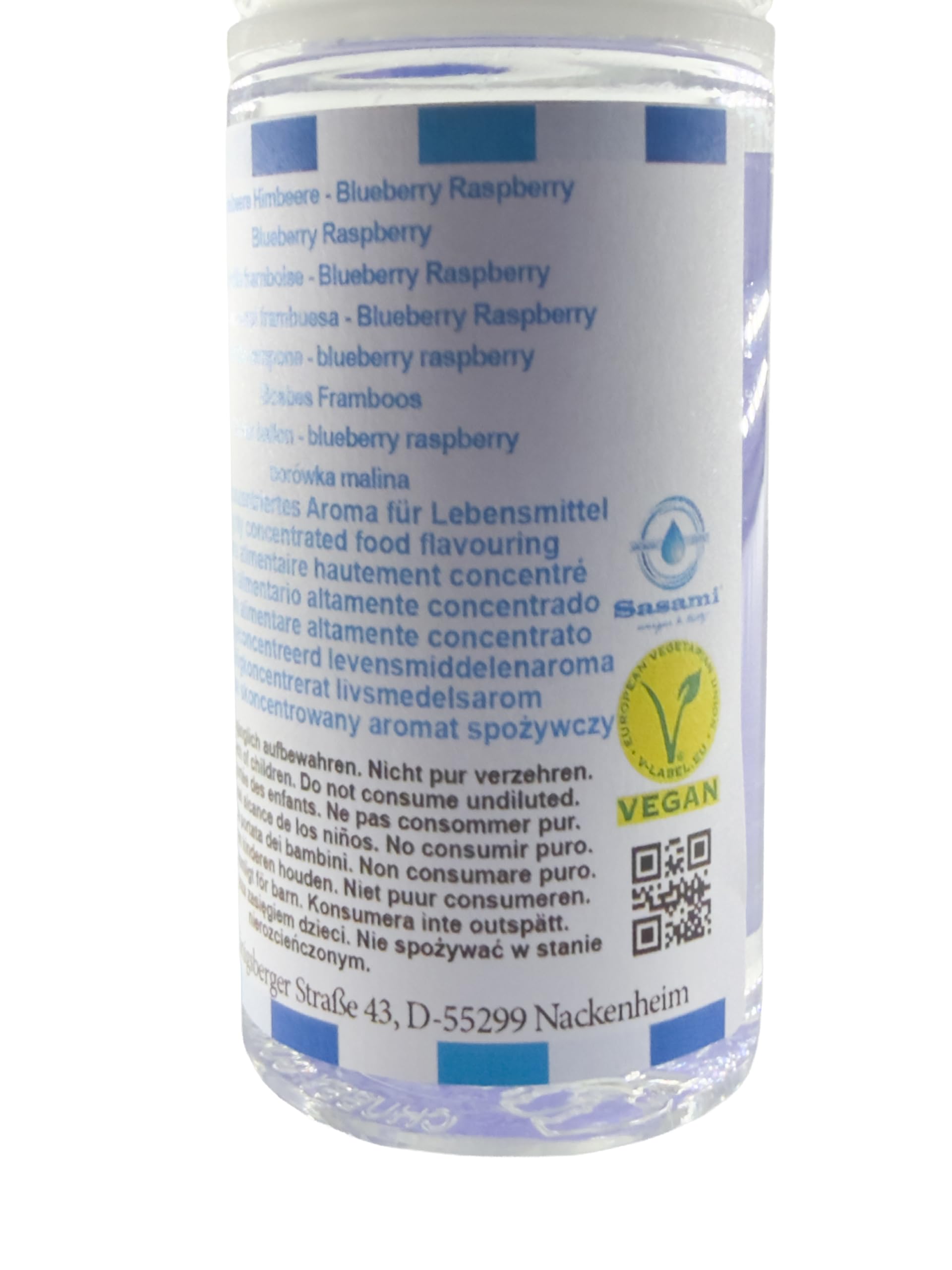 borówka malina Aromat Koncentrat - wegański - Sasami - 100ml