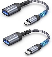 Vista 7 de JSAUX Adaptador USB C a USB [2 unidades], cable OTG tipo C 3.0 OTG On The Go tipo C macho a USB A hembra adaptador compatible con MacBook, iPhone 16