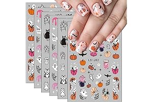 Cute Ghost Pumpkin Halloween Nail Art Stickers