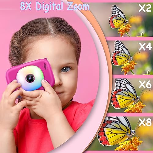 Miniatura 4 de hyleton Selfie con cámara para niños, regalos de cumpleaños de Navidad para niñasniños de 3 a 12 años, juguetes para niños pequeños para niños de 2