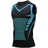 Compression Shirt Men Slimming Body Shaper Vest Crewneck Workout Shirts Tummy Control Undershirts