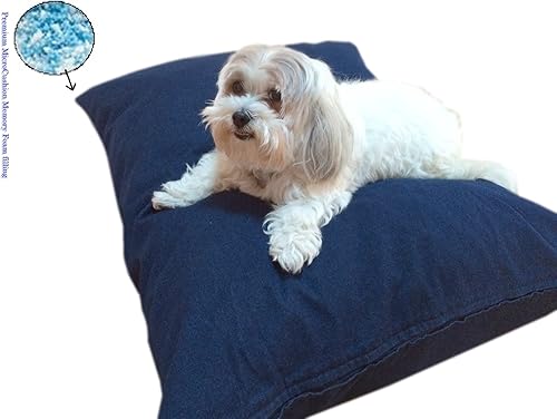 Miniatura 2 de Durable Comfort - Cama de espuma viscoelástica para perros con forro impermeable y funda externa para perros S, M, L, juego completo (mezclilla