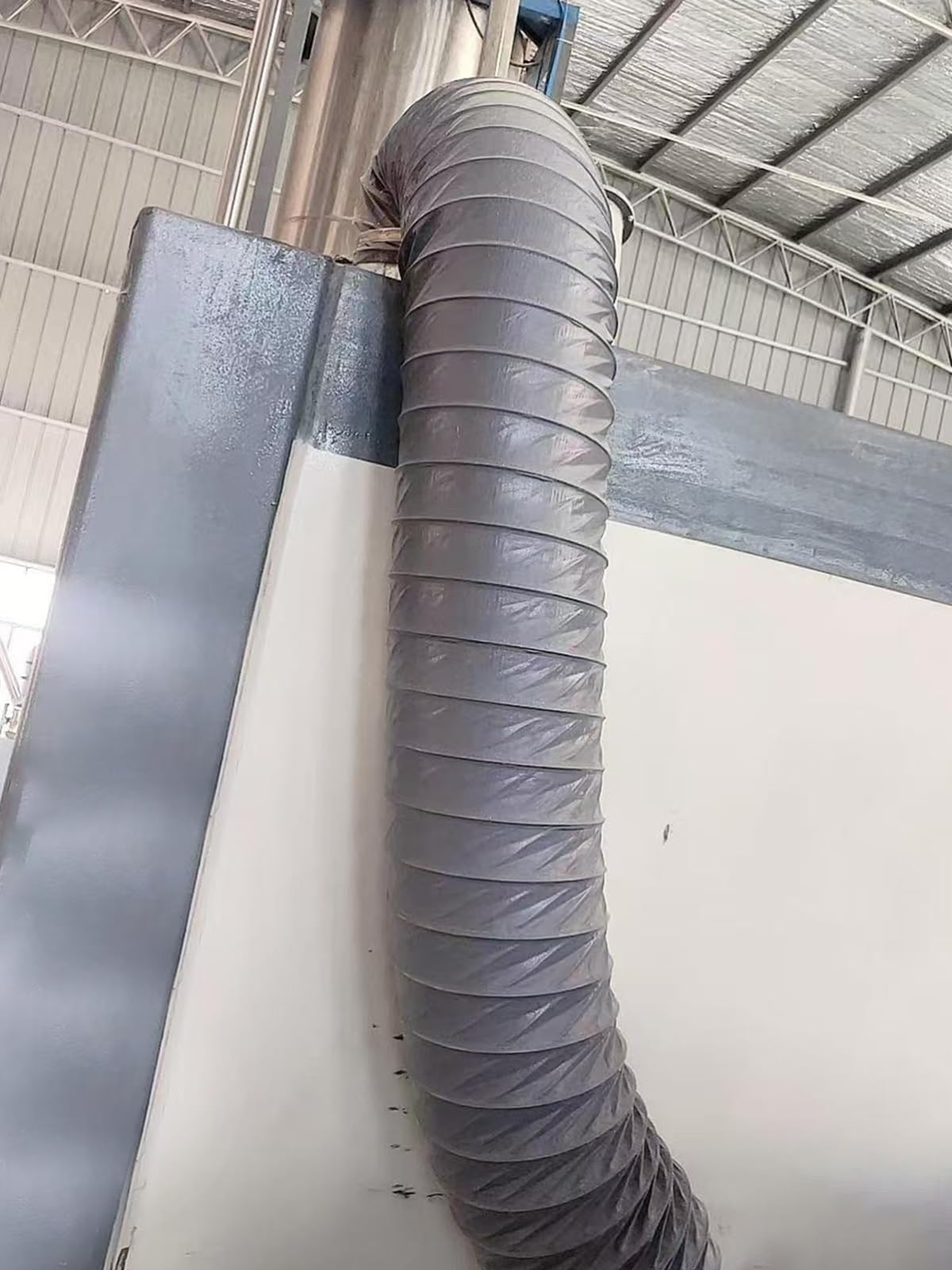 Tubo flexible 10 5 2 M Manguera De Conducto De Nylon Flexible Aislada Para Ventilador De Escape -20 A 200°F, Rosca Conducto Aire Inducción Tubo Admisión Interior Exterior(L 2m/6.5ft,6 In/150 MM)