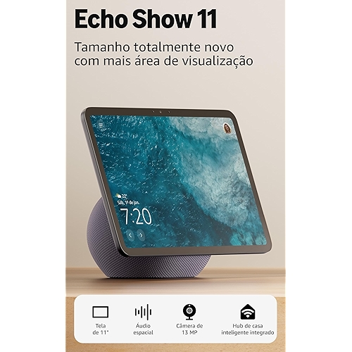Amazon Echo Show 11 - Smart display Full HD de 11" redesenhado com mais área de visualizaç...