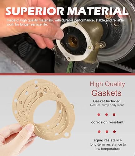 Miniatura 12 de Kit de reparación de impulsor de bomba de agua Reemplazo para Sherwood 10615K-SHW para Volvo Penta 835874 Impulsor de bomba de enfriamiento