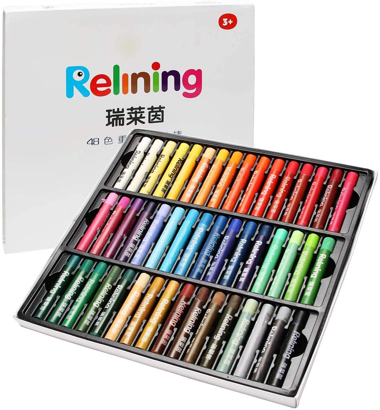 Non Toxic Soft Oil Pastels Set of 48 Assorted Colors for Artist and Professionals Gift for Kids & Adults