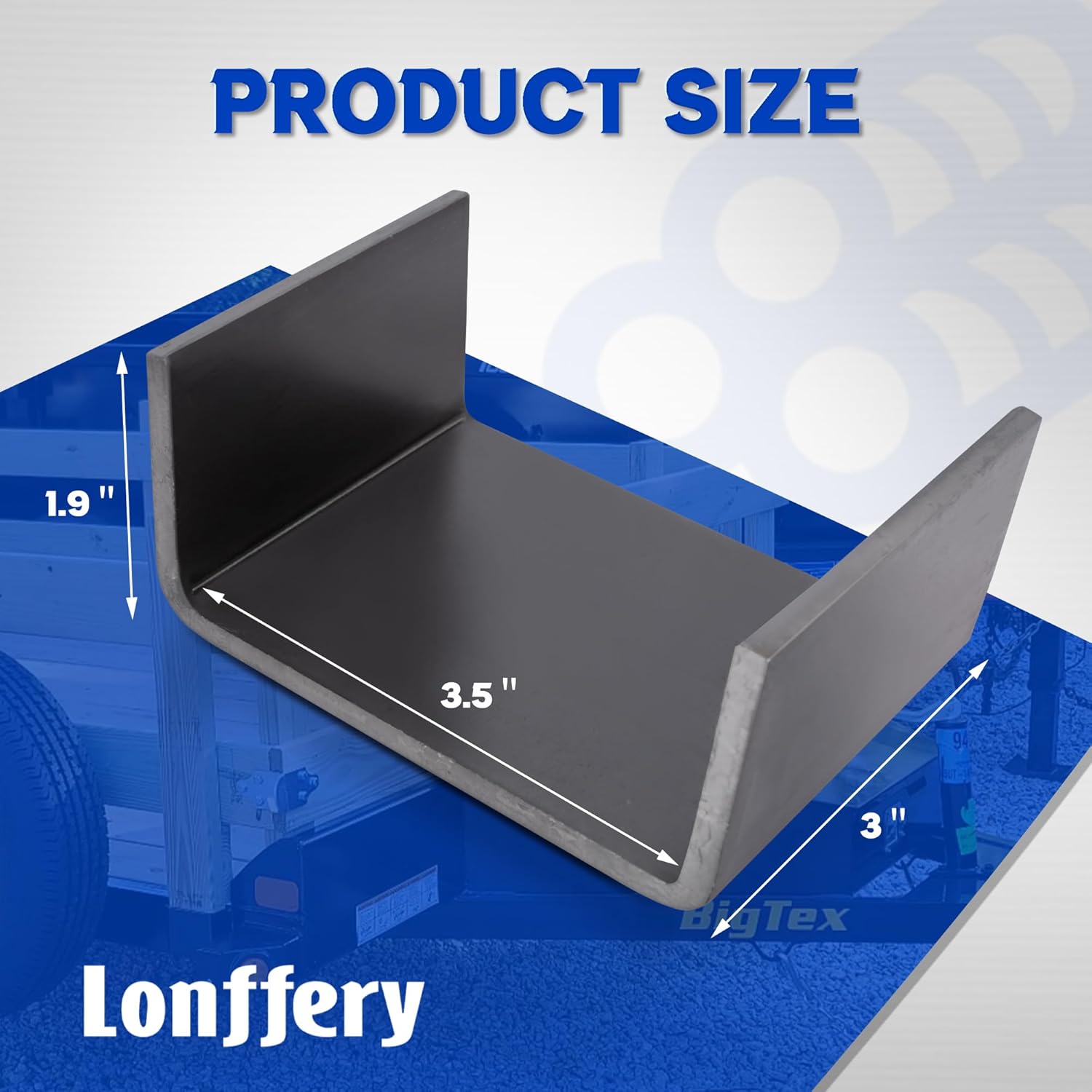 Lonffery 2x4 Steel Trailer Stake Pocket - 12PCS Weld-On Stake Pocket, Utility Trailer Accessories, Heavy Duty Truck Side Pocket Tie Down