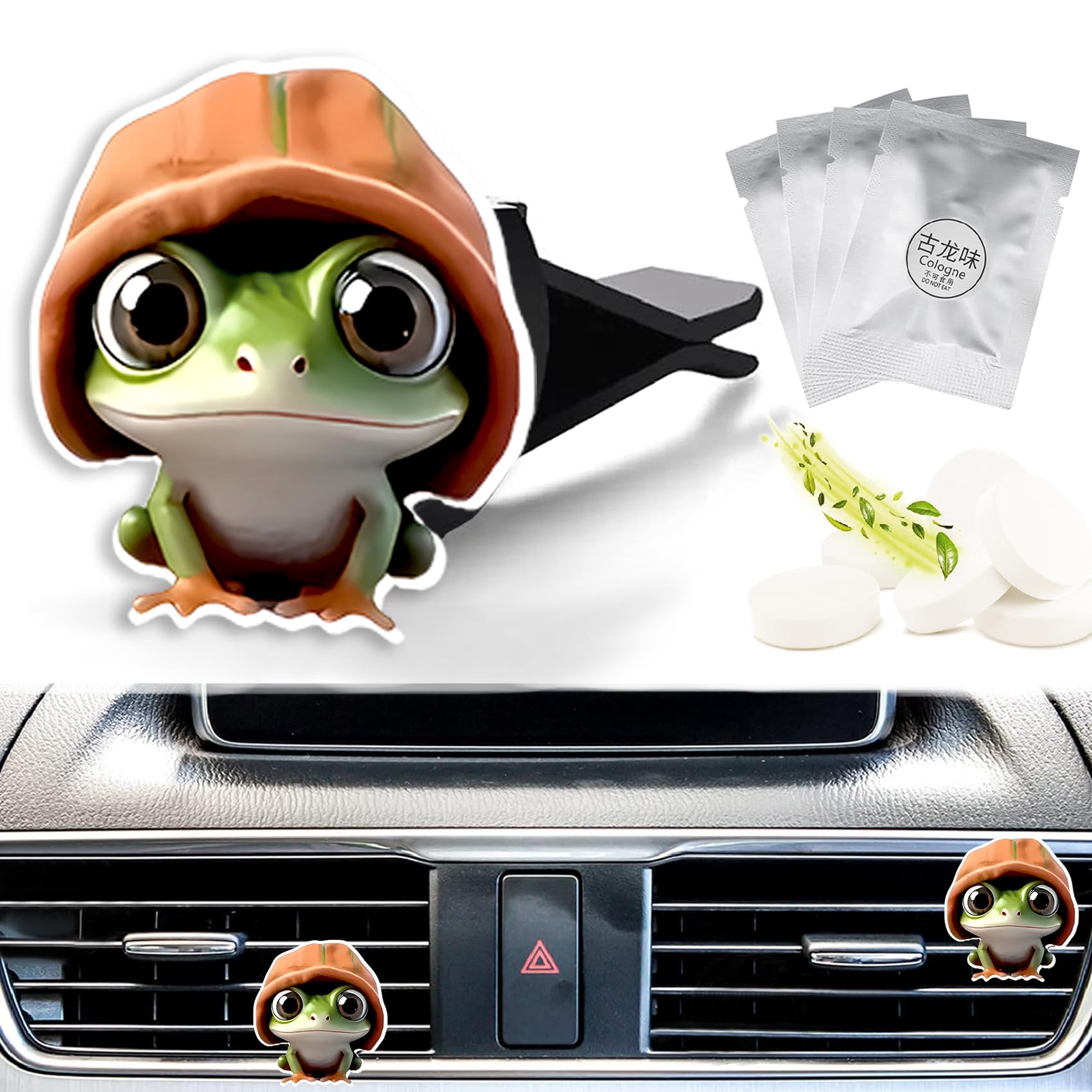 Fresh Scented Car Air Freshener Vent Clip,Frog Decorative