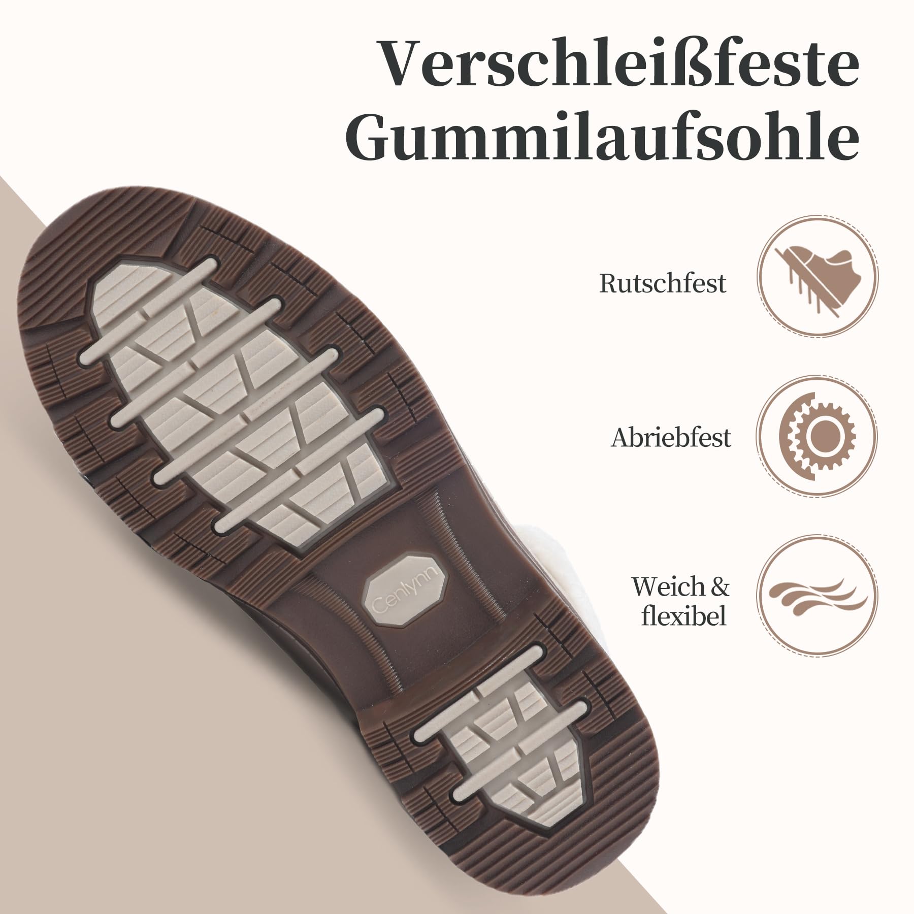 Damen Winterstiefel Winterschuhe Warm Gefütter Schneestiefel Bequem Rutschfeste Winter Schuhe