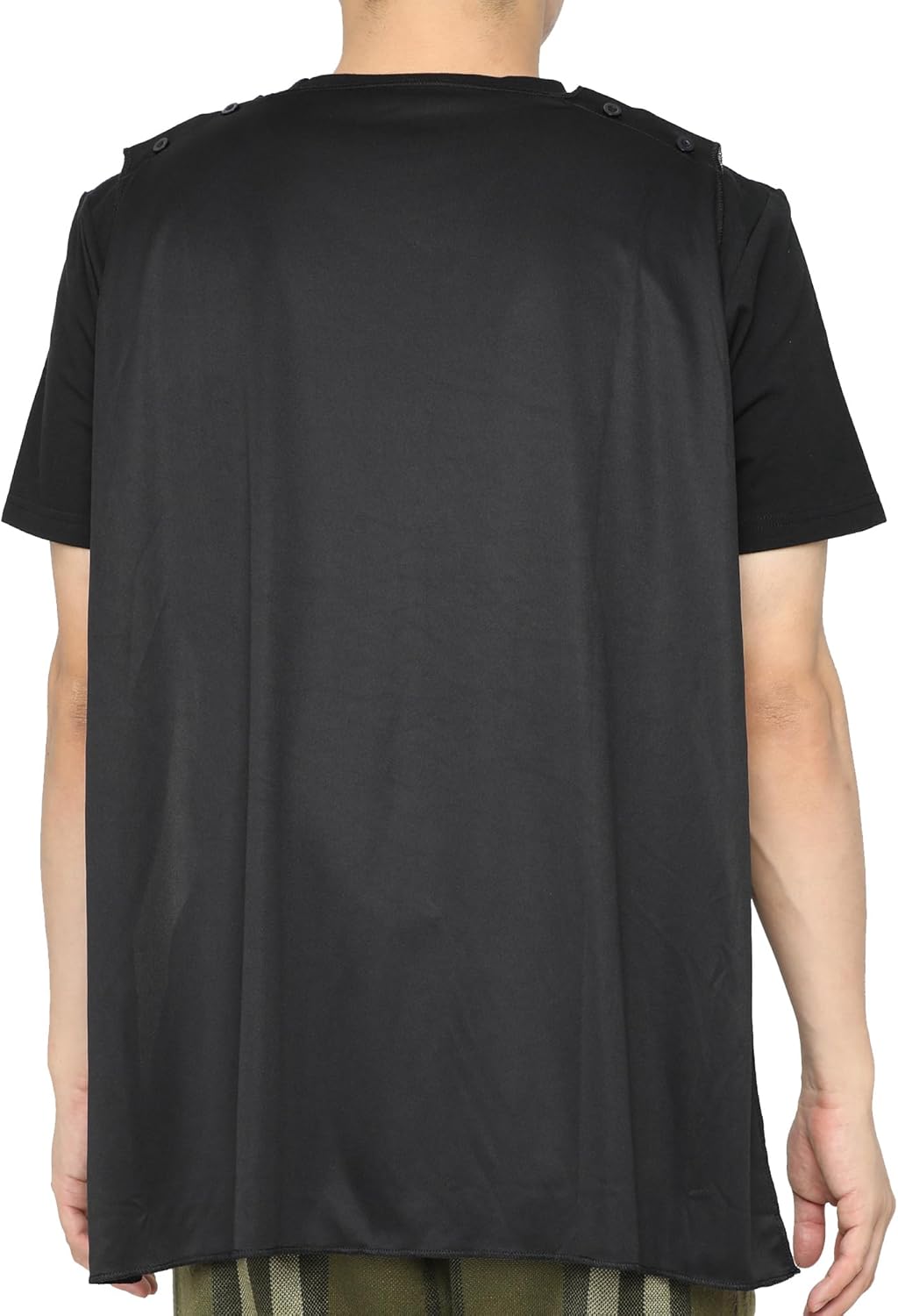 DC Comics Men's Batman Costume Shirt with Detachable Cape Classic Bat Logo Batman Cosplay Tee - Image 3