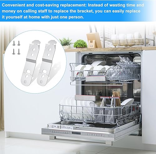 Miniatura 6 de 619985 Soporte de montaje para lavavajillas Bosch clips de montaje para lavavajillas, soporte para lavavajillas Bosch reemplaza las piezas de