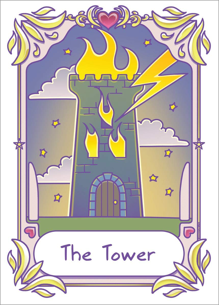Deadly Tarot Kawaii - The Tower Mini Poster 32 X 44Cm