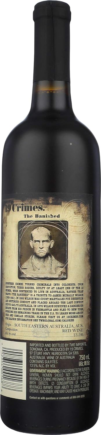 19 Crimes The Banished Dark Red, 750 ml